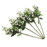 5PCS Artificial Berries Artificial Pip Berry Stems Decoration for Living Room Office White - Extra Image