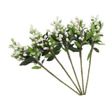 5PCS Artificial Berries Artificial Pip Berry Stems Decoration for Living Room Office White - Extra Image