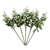 5PCS Artificial Berries Artificial Pip Berry Stems Decoration for Living Room Office White - Extra Image