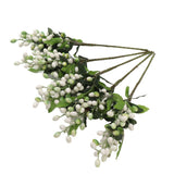 5PCS Artificial Berries Artificial Pip Berry Stems Decoration for Living Room Office White - Extra Image