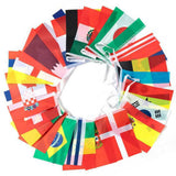 95ft 100 Countries String Flag World Flag Banner International Flags Banner for Party Decorations Bars Sports Clubs School Festivals Celebrations 14x21cm