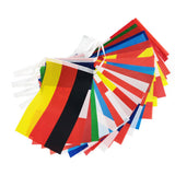 95ft 100 Countries String Flag World Flag Banner International Flags Banner for Party Decorations Bars Sports Clubs School Festivals Celebrations 14x21cm - Low Angle