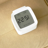 Kids Alarm Clock LED Digital Indoor Alarm Clocks with Temperature and Humidity Display for Kids White
