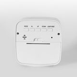 Kids Alarm Clock LED Digital Indoor Alarm Clocks with Temperature and Humidity Display for Kids White