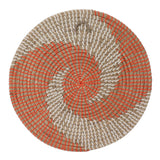 40CM Woven Wall Basket Decor Handmade Seagrass Versatile Bowl Insulation Hook Design Hanging Wall Decor for Living Room - Front View
