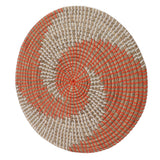 40CM Woven Wall Basket Decor Handmade Seagrass Versatile Bowl Insulation Hook Design Hanging Wall Decor for Living Room