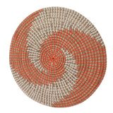 40CM Woven Wall Basket Decor Handmade Seagrass Versatile Bowl Insulation Hook Design Hanging Wall Decor for Living Room