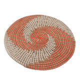 40CM Woven Wall Basket Decor Handmade Seagrass Versatile Bowl Insulation Hook Design Hanging Wall Decor for Living Room