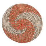 40CM Woven Wall Basket Decor Handmade Seagrass Versatile Bowl Insulation Hook Design Hanging Wall Decor for Living Room