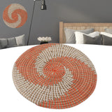 40CM Woven Wall Basket Decor Handmade Seagrass Versatile Bowl Insulation Hook Design Hanging Wall Decor for Living Room