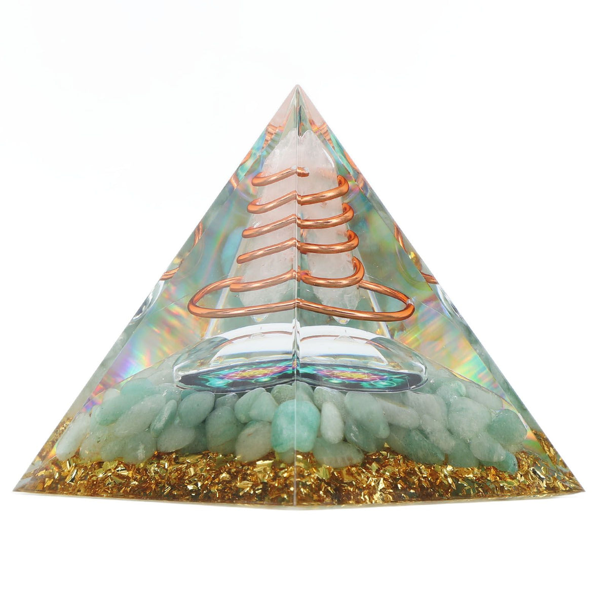 6cm Energy Generator Orgonite Pyramid for Positive Energy Healing Crystal Pyramid Meditation Orgonite Pyramids
