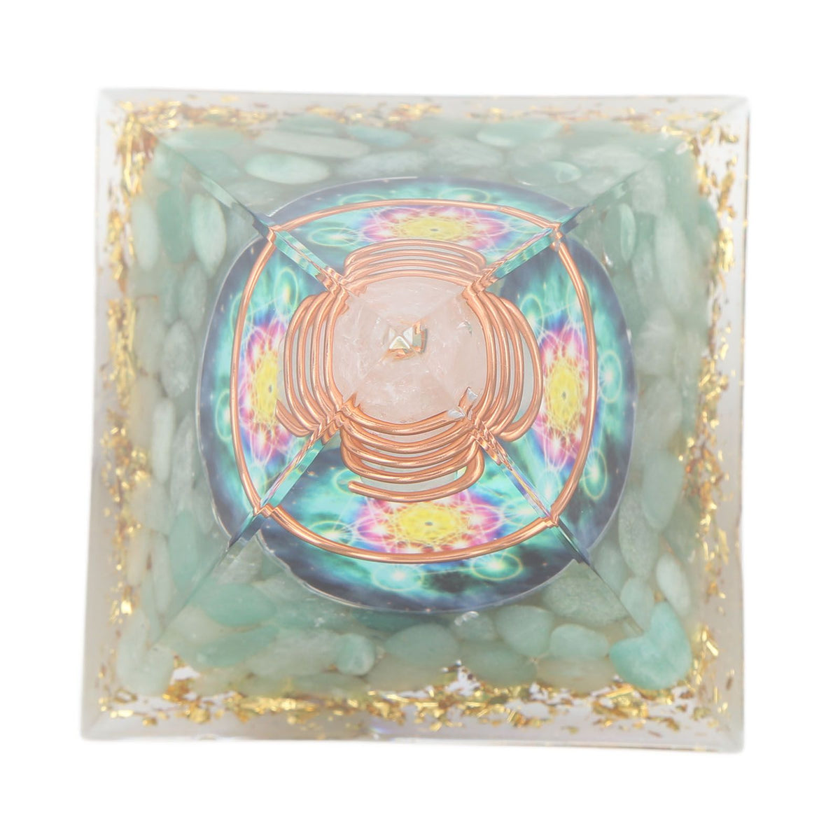 6cm Energy Generator Orgonite Pyramid for Positive Energy Healing Crystal Pyramid Meditation Orgonite Pyramids
