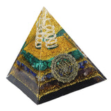 Crystal Pyramid Energy Generator Orgone Pyramid for Positive Energy Desktop Decoration Stress Reduce Healing Meditation Attract Wealth Lucky 6cm - Extra Image