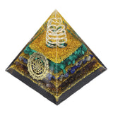 Crystal Pyramid Energy Generator Orgone Pyramid for Positive Energy Desktop Decoration Stress Reduce Healing Meditation Attract Wealth Lucky 6cm - Extra Image