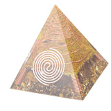 6cm Positive Energy Pyramid Tabletop Ornament Energy Generator for Stress Reduce Healing Meditation - Close-Up Angle
