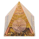 6cm Positive Energy Pyramid Tabletop Ornament Energy Generator for Stress Reduce Healing Meditation