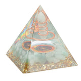 Orgonite Pyramid Crystal Energy Generator 6cm Stone Copper Handmade Pyramid Decor for Positive Energy Meditation - Extra Image