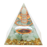Orgonite Pyramid Crystal Energy Generator 6cm Stone Copper Handmade Pyramid Decor for Positive Energy Meditation - Extra Image