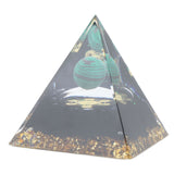 6cm Crystal Pyramid Unique Pure Natural Handmade Crystal Pyramid Ornament for Home Desktop - Low Angle