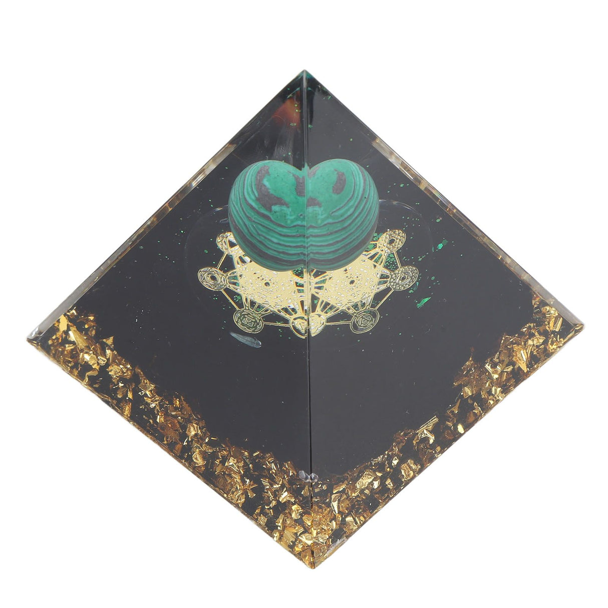 6cm Crystal Pyramid Unique Pure Natural Handmade Crystal Pyramid Ornament for Home Desktop
