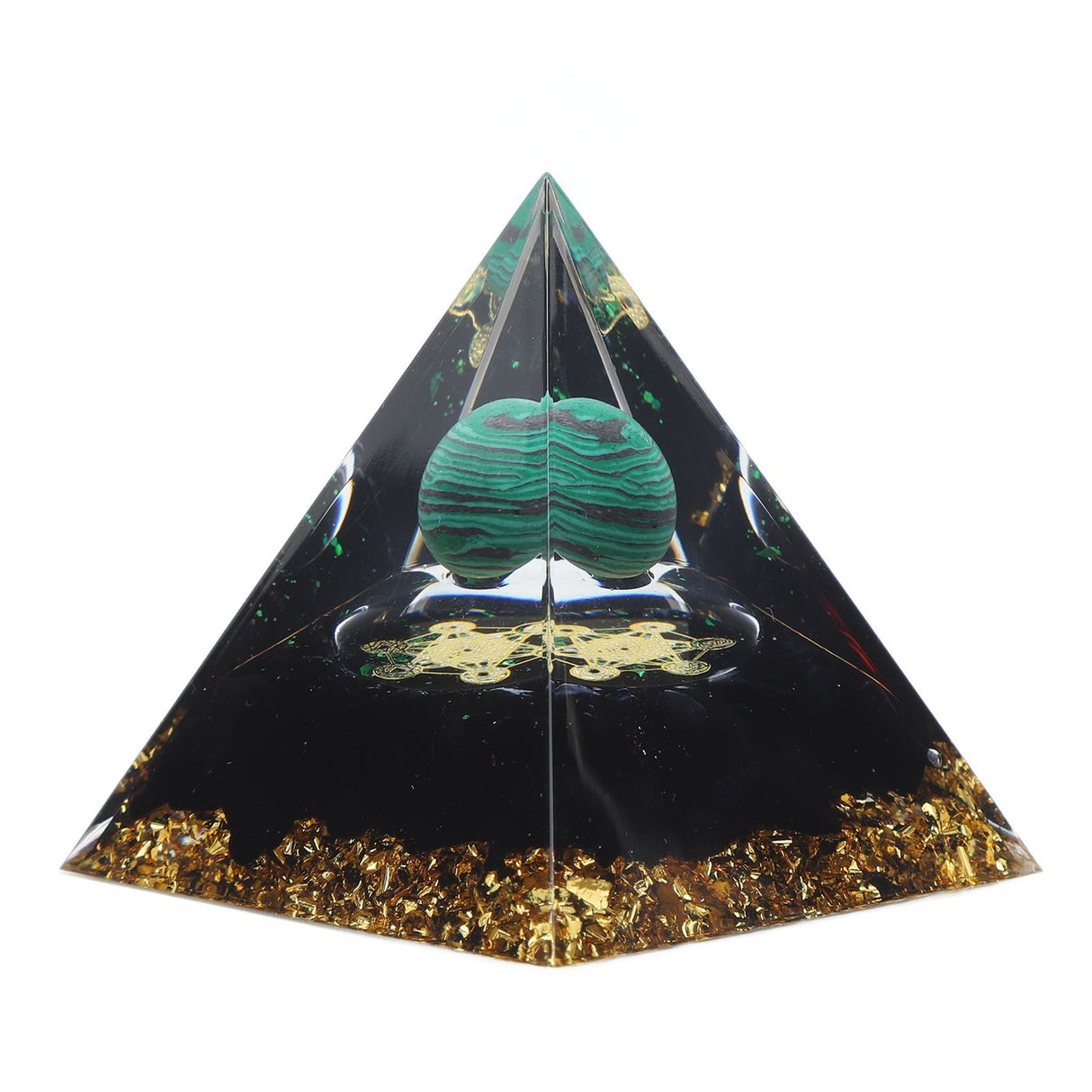 6cm Crystal Pyramid Unique Pure Natural Handmade Crystal Pyramid Ornament for Home Desktop