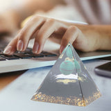6cm Crystal Pyramid Unique Pure Natural Handmade Crystal Pyramid Ornament for Home Desktop - Extra Image