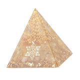 Orgonite Pyramid 6cm Energy Generator Crystal Wire Handmade Pyramid Decor for Positive Energy Wealth Success - Extra Image