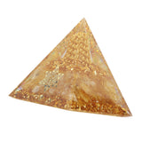 Orgonite Pyramid 6cm Energy Generator Crystal Wire Handmade Pyramid Decor for Positive Energy Wealth Success - Extra Image