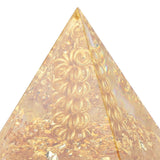 Orgonite Pyramid 6cm Energy Generator Crystal Wire Handmade Pyramid Decor for Positive Energy Wealth Success - Extra Image