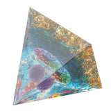 Positive Energy Crystal Pyramid Crystal Epoxy Healing Crystal Pyramids for Meditation Lucky Decoration - Low Angle