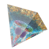 Positive Energy Crystal Pyramid Crystal Epoxy Healing Crystal Pyramids for Meditation Lucky Decoration - Extra Image