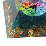 Positive Energy Crystal Pyramid Crystal Epoxy Healing Crystal Pyramids for Meditation Lucky Decoration - Extra Image