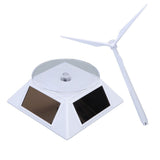Solar Energy Wind Mill Toy Educational Decorative Dual Use Turbine Solar Powered Windmills for Kids Science Teaching - 45-Degree Angle