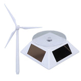 Solar Energy Wind Mill Toy Educational Decorative Dual Use Turbine Solar Powered Windmills for Kids Science Teaching - Rear View