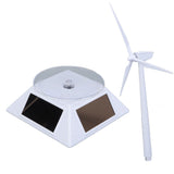 Solar Energy Wind Mill Toy Educational Decorative Dual Use Turbine Solar Powered Windmills for Kids Science Teaching - Close-Up Angle