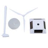 Solar Energy Wind Mill Toy Educational Decorative Dual Use Turbine Solar Powered Windmills for Kids Science Teaching - Low Angle