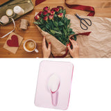 Art Photo Frame Vase Resin Multi Functional Hydroponic Flower Vase for Office Home Transparent Red - 45-Degree Angle