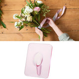Art Photo Frame Vase Resin Multi Functional Hydroponic Flower Vase for Office Home Transparent Red