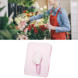Art Photo Frame Vase Resin Multi Functional Hydroponic Flower Vase for Office Home Transparent Red