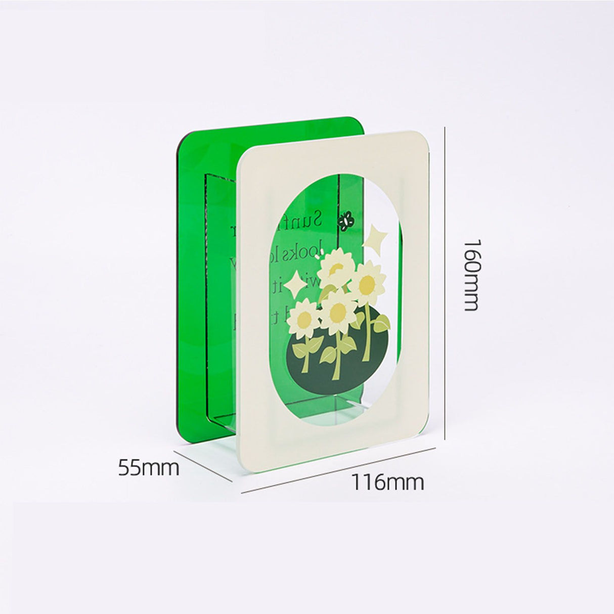Acrylic Flower Vase Modern Bouquet Holder Clear Plant Floral Container Aesthetic Room Decor Sunflower