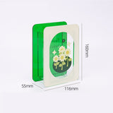 Acrylic Flower Vase Modern Bouquet Holder Clear Plant Floral Container Aesthetic Room Decor Sunflower - 45-Degree Angle