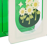 Acrylic Flower Vase Modern Bouquet Holder Clear Plant Floral Container Aesthetic Room Decor Sunflower