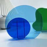 Neon Acrylic Vase Easy To Keep Clean Fashionable Geometric Acrylic Floral Vase for Home Decoration Major and Minor Circle - Low Angle