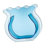 Fish Tank Vase Transparent Thickened Acrylic Smoothing Simple Modern Small Fish Tank for Family Office Dormitory Transparent Blue