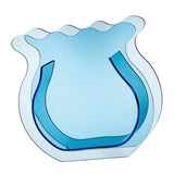 Fish Tank Vase Transparent Thickened Acrylic Smoothing Simple Modern Small Fish Tank for Family Office Dormitory Transparent Blue - Side View