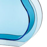 Fish Tank Vase Transparent Thickened Acrylic Smoothing Simple Modern Small Fish Tank for Family Office Dormitory Transparent Blue - Extra Image