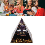 5cm Orgonite Pyramid for Positive Energy Healing Crystal Pyramid Meditation Orgonite Pyramids Chakra Zodiac Energy Generator Cancer - Extra Image