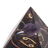 5cm Orgonite Pyramid for Positive Energy Healing Crystal Pyramid Meditation Orgonite Pyramids Chakra Zodiac Energy Generator Cancer - Extra Image