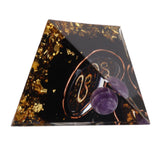 5cm Orgonite Pyramid for Positive Energy Healing Crystal Pyramid Meditation Orgonite Pyramids Chakra Zodiac Energy Generator Leo