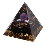 5cm Orgonite Pyramid for Positive Energy Healing Crystal Pyramid Meditation Orgonite Pyramids Chakra Zodiac Energy Generator Leo - Extra Image
